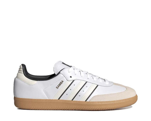 Adidas Samba OG White Off White Black — sneaker unisexe cuir bicolore classique