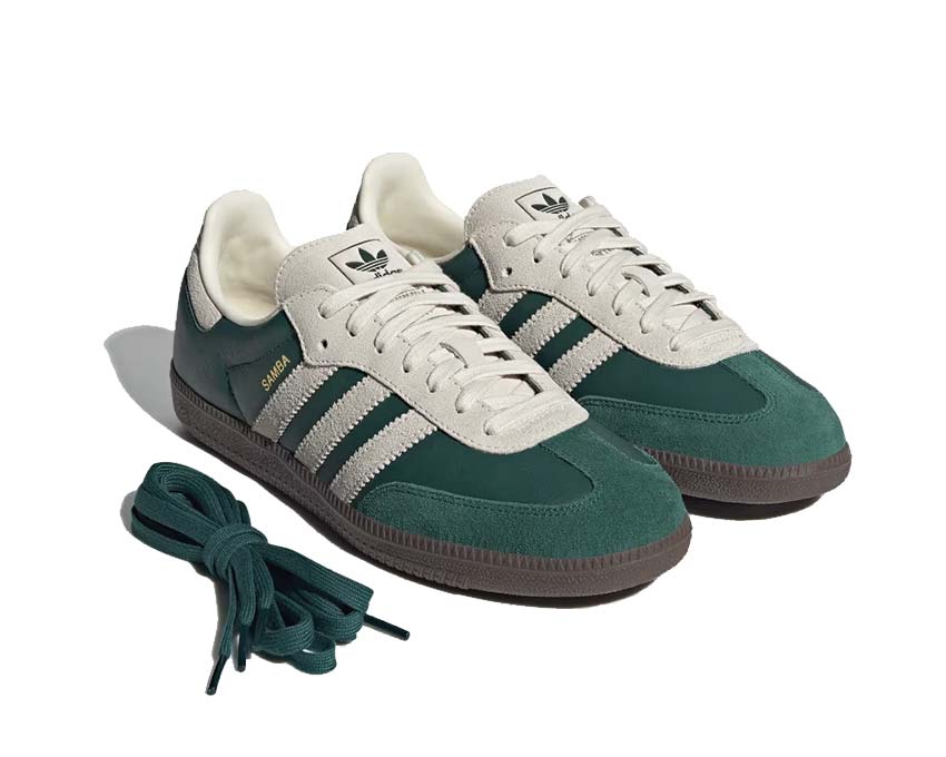 Adidas Samba OG Collegiate Green semelle — semelle gomme caoutchouc vintage