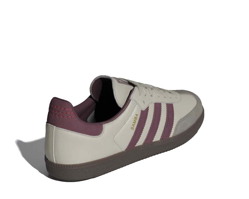 Adidas Samba OG Putty Grey Maroon semelle — gomme plate football vintage