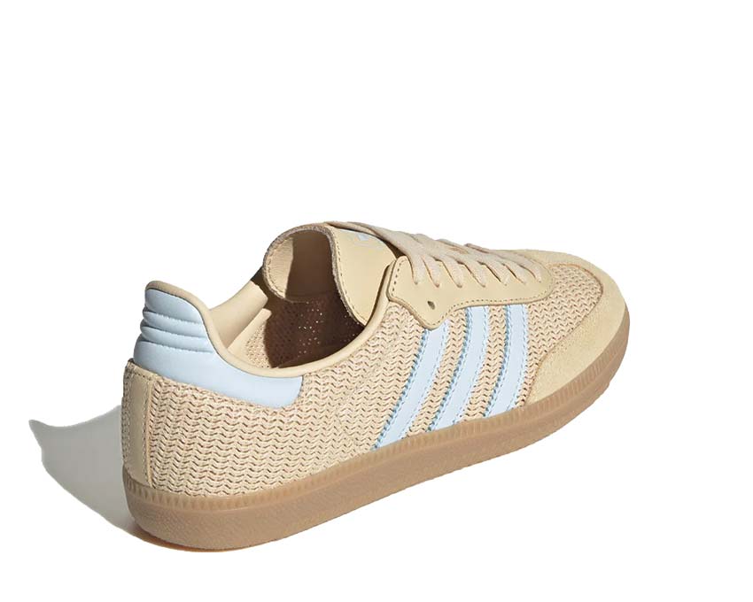 Adidas Samba OG Sand Strata sole — natural gum outsole Sky Tint