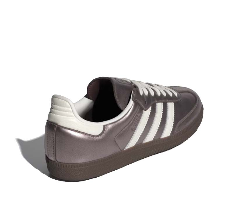 Adidas Samba OG W Metallic Purple Sohle — klassische Gummisohle