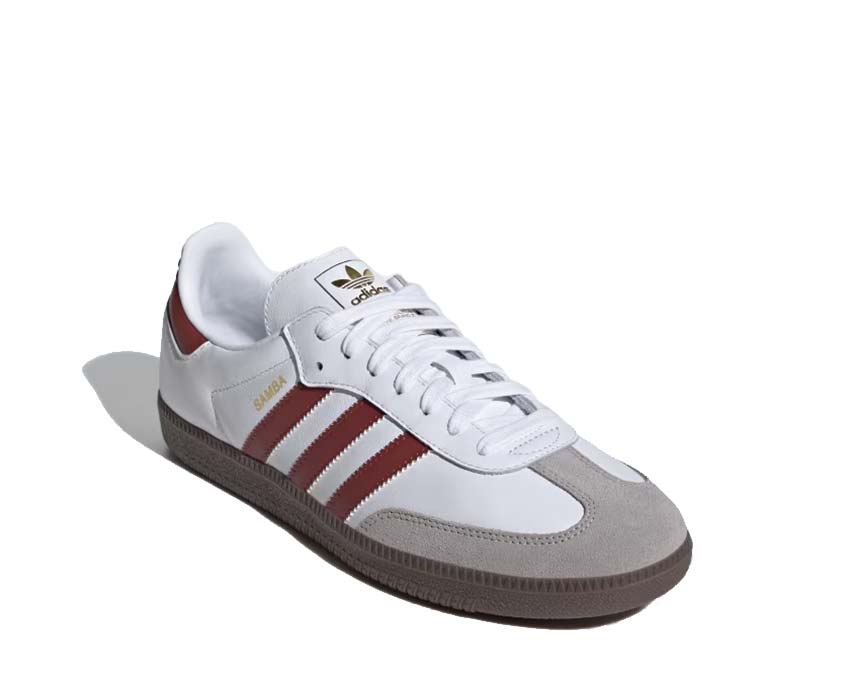 Adidas Samba OG White Preloved Ruby semelle — gomme gum vintage
