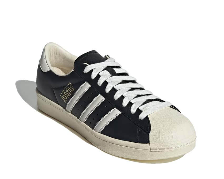 Adidas Superstar Vintage Core Black Cloud White Sohle — Gummi-Shell-Toe-Sohle