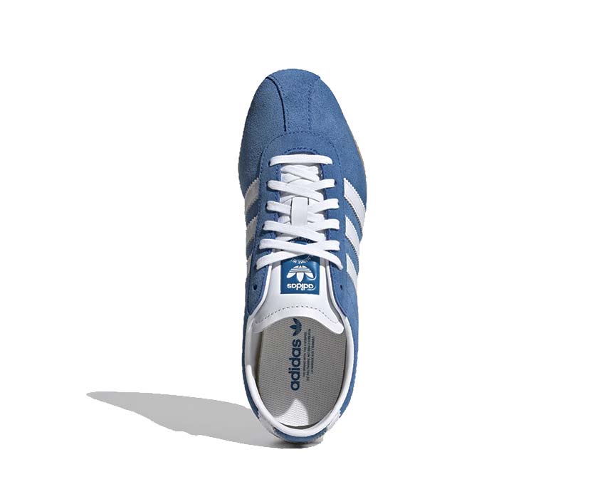 Adidas Tokyo W Blue Bird détail — empeignes et logo Adidas