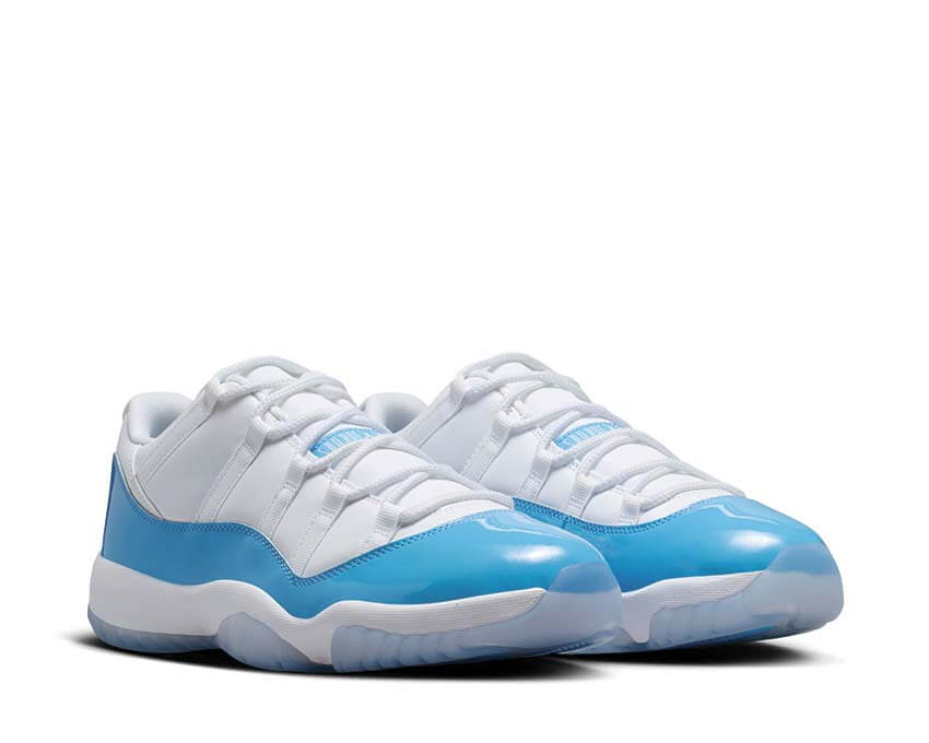 Air Jordan 11 Retro Low University Blue Sohle — transparente Jordan 11 Sohle