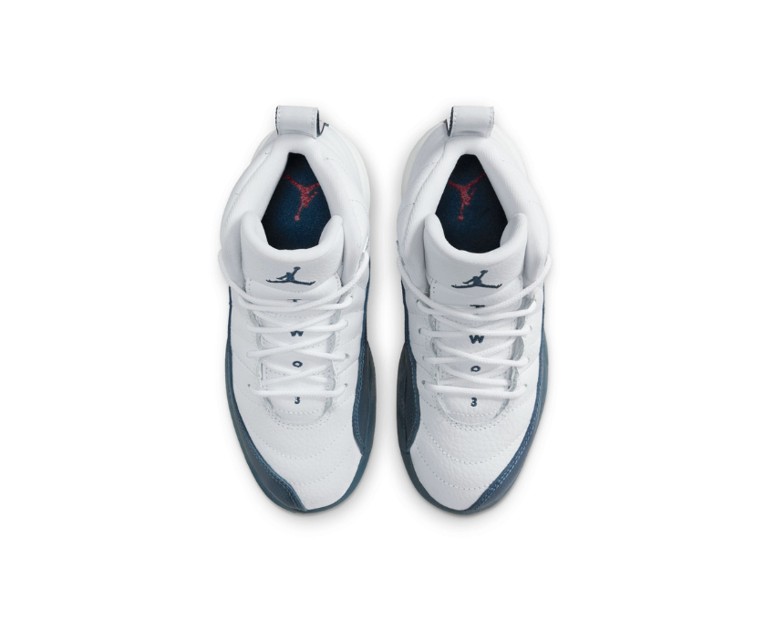 Air Jordan 12 Retro PS bianco blu — dettaglio suola basketball streetwear OG sneakers