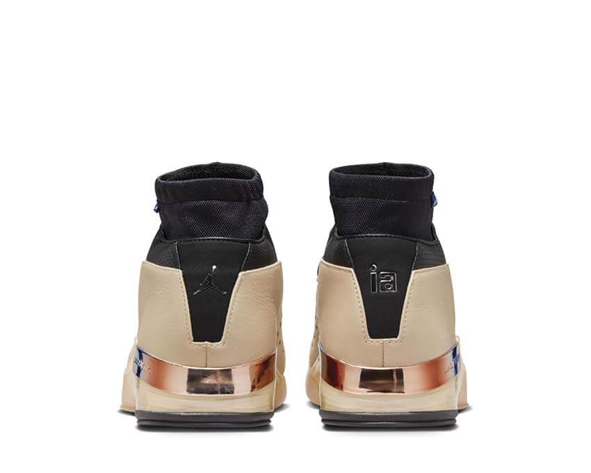 Air Jordan 17 Retro Low Beach detalle — colorway Beach arena natural