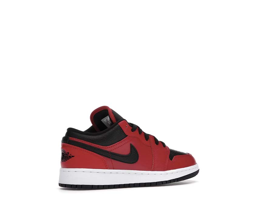 Jordan Air Jordan 1 Low GS Gym Red Black White Sohle — Gummi