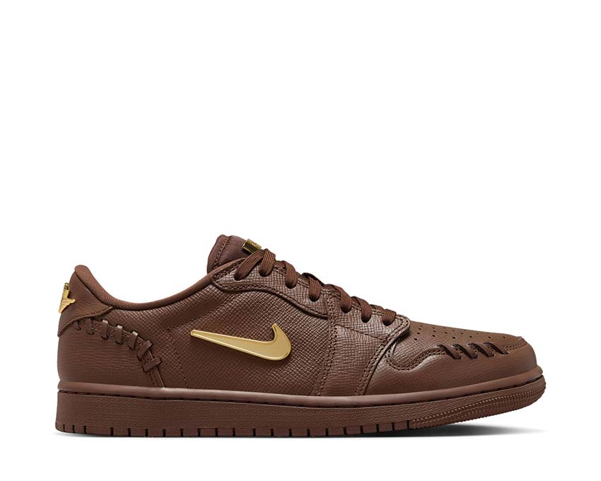 Jordan Air Jordan 1 Low Method Of Make Cacao Gold — sneaker femme cacao métal