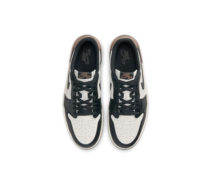 Jordan Air Jordan 1 Low OG Mocha détail — tige cuir mocha chocolat