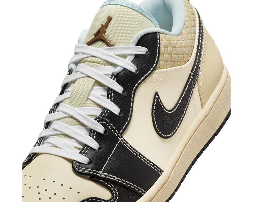 Air Jordan 1 Low SE Coconut Milk Seitenansicht — retro Basketball Kultur Sneaker