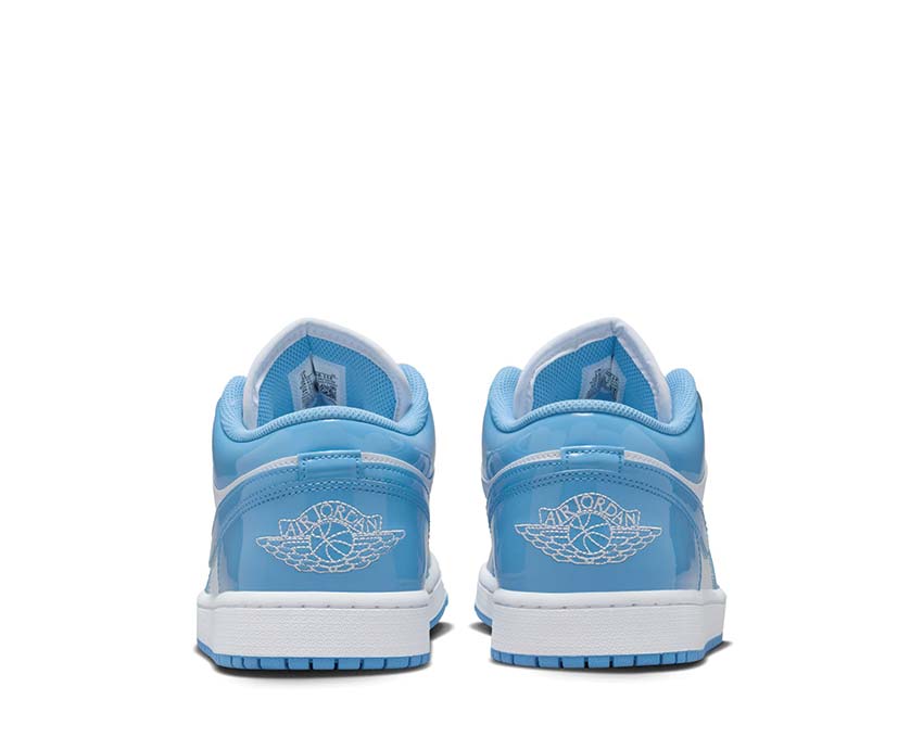 Air Jordan 1 Low SE Legend Blue détail — tige cuir legend blue homme
