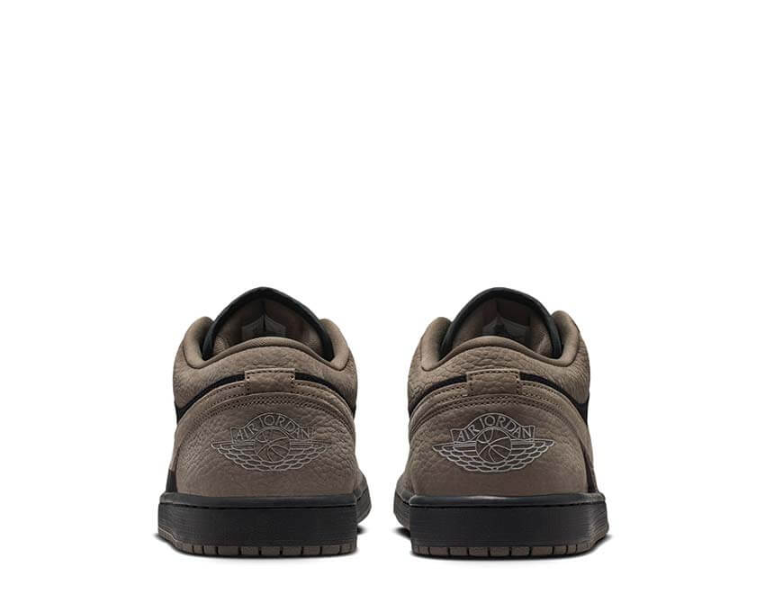 Air Jordan 1 Low SE Olive Grey back — Jumpman heel retro basketball men