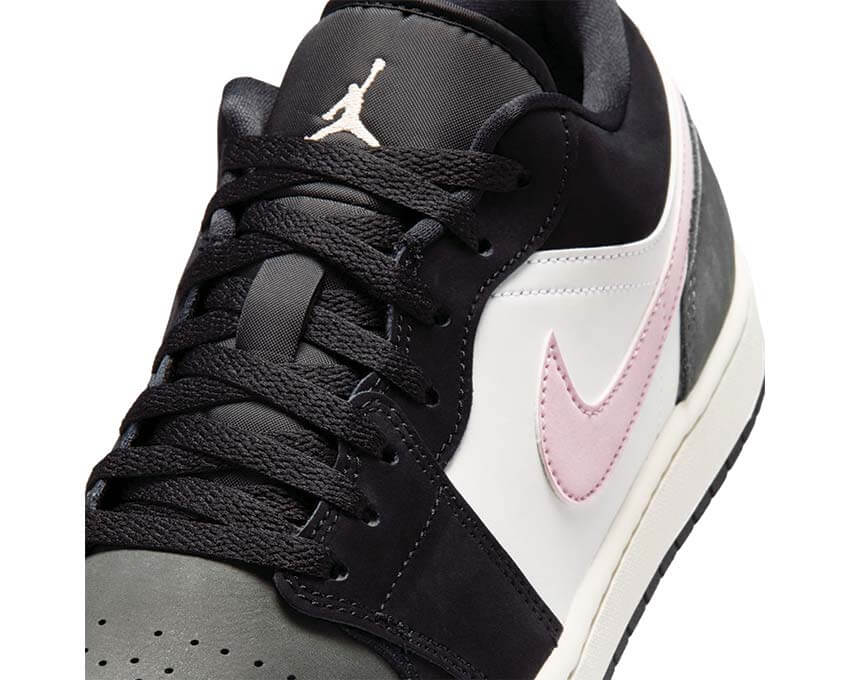 Air Jordan 1 Low SE Noir Gris vue latérale — sneaker retro basketball homme iconic