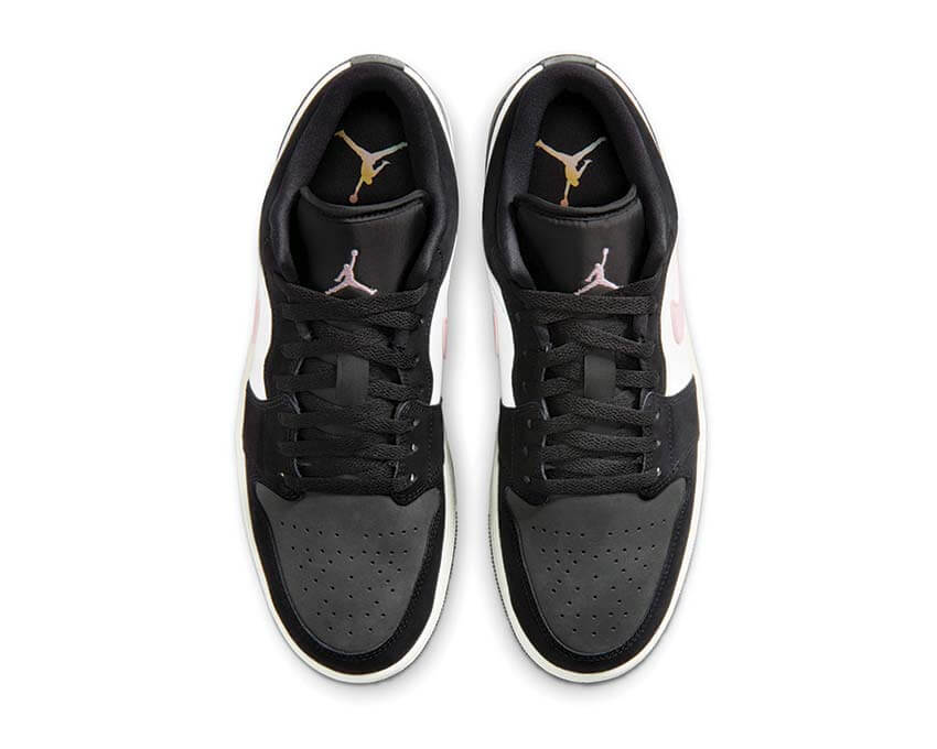 Air Jordan 1 Low SE Schwarz Grau Sohle — Kautschuk Sport Basketball Sneaker