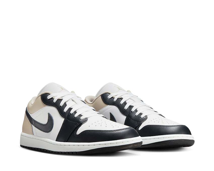  Air Jordan 1 Low Summit White / Off Noir - Rattan 553558-153 