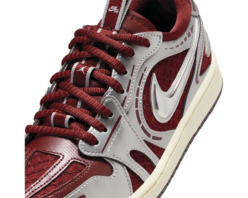 Air Jordan 1 Method of Made Low V3 Rojo Equipo vista lateral — zapatillas mujer retro basketball