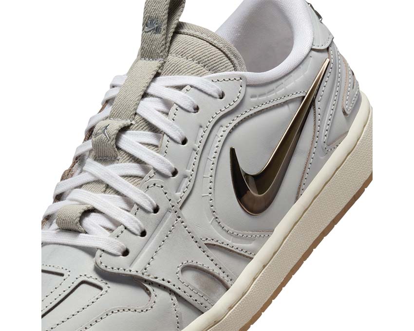 Air Jordan 1 Method of Made Low V3 Blanc Summit vue latérale — sneaker femme retro basketball