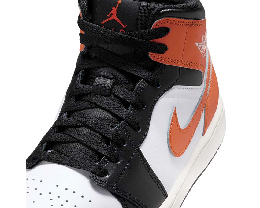 Air Jordan 1 Mid Starfish Orange vue latérale — sneaker homme retro basketball