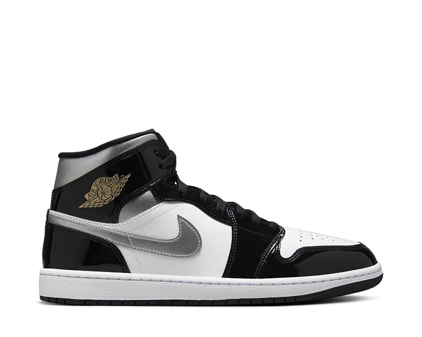 Jordan Air Jordan 1 Mid SE Black Metallic Silver White — sneaker hombre mid SE
