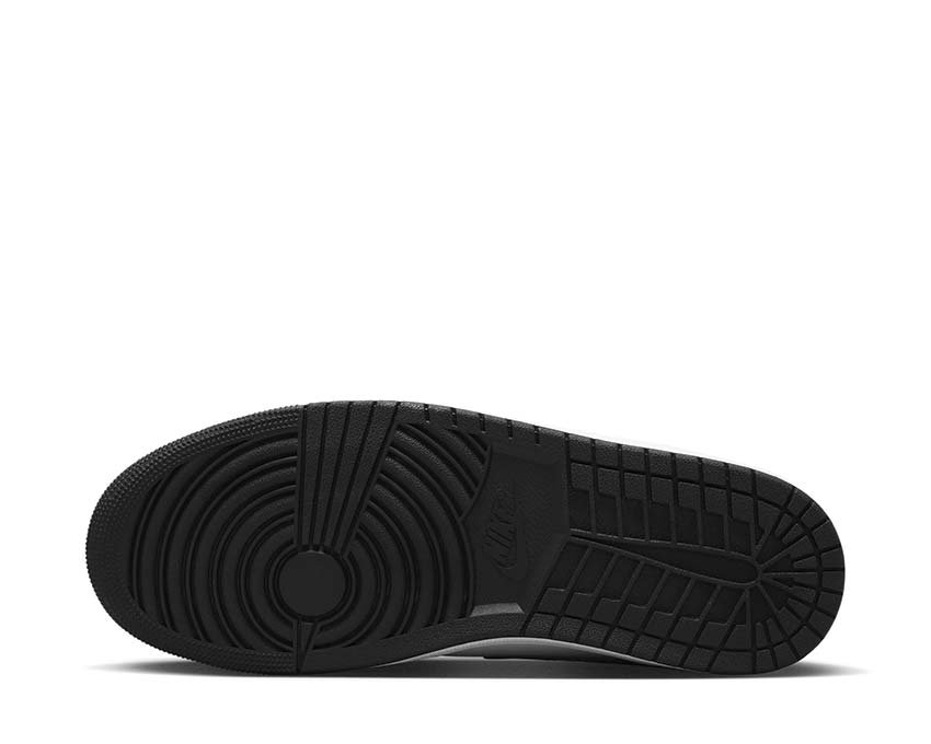 Jordan Air Jordan 1 Mid SE Black Metallic Silver White — vista superior