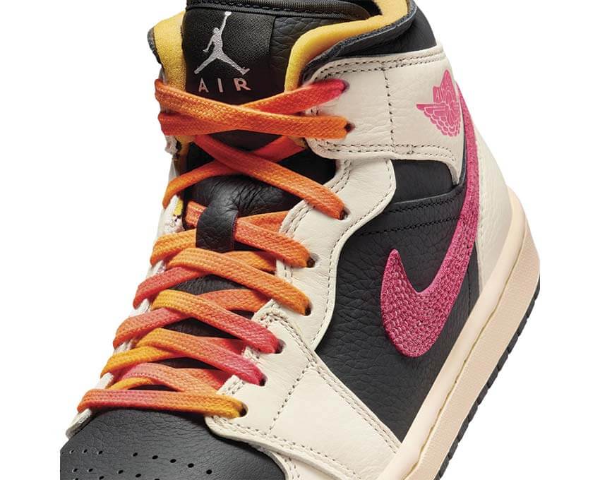 Air Jordan 1 Mid SE Edge W Flight Club vue latérale — sneaker femme retro basketball
