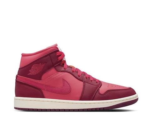 Air Jordan 1 Mid SE Sierra Red — sneaker donna rosso sierra media