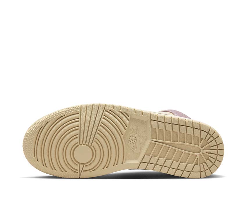 Jordan Air Jordan 1 Mid W Orewood Gold Khaki — vista trasera mujer
