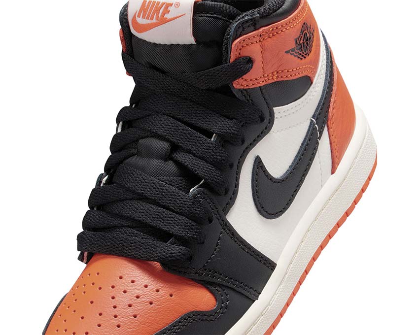 Air Jordan 1 Retro High OG PS Shattered Backboard — Seitenansicht schwarz sail starfish PS