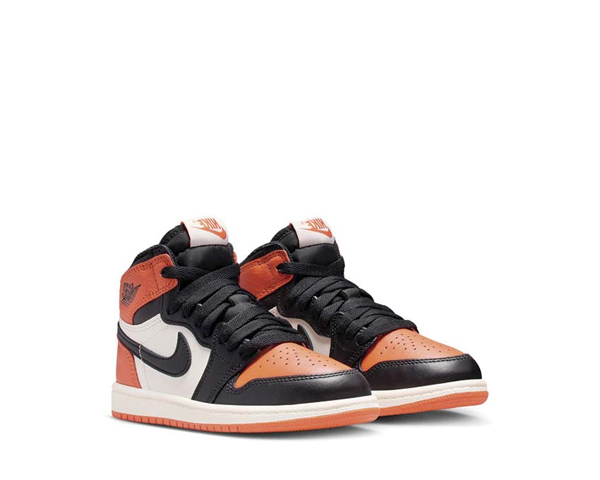 Air Jordan 1 Retro High OG PS Shattered Backboard — Draufsicht PS schwarz orange