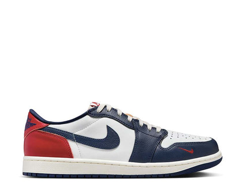 Jordan Air Jordan 1 Low OG Howard University White Red Navy — sneaker uomo