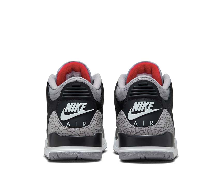 Jordan Air Jordan 3 Retro Black Cement Sohle — sichtbare Air Cement