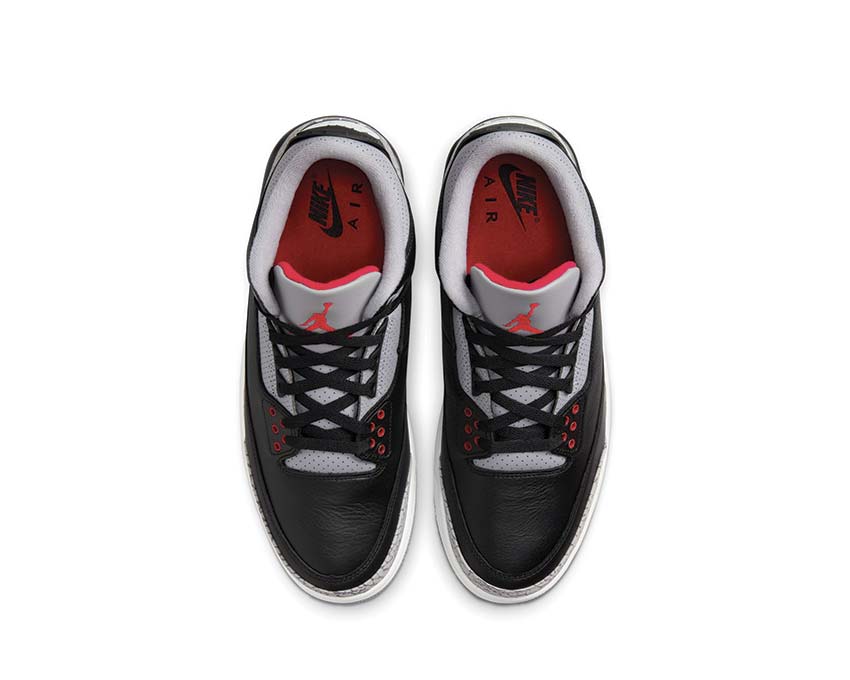Jordan Air Jordan 3 Retro Black Cement Detail — ikonischer Elephant Print Schaft