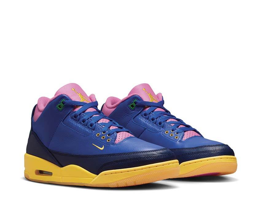 Air Jordan 3 Retro OG Brazil semelle — Air visible Jordan 3 coloris Brazil bleu