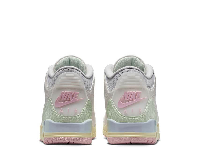 Air Jordan 3 Retro OG Spring Is In The Air détail — mesh floral printemps