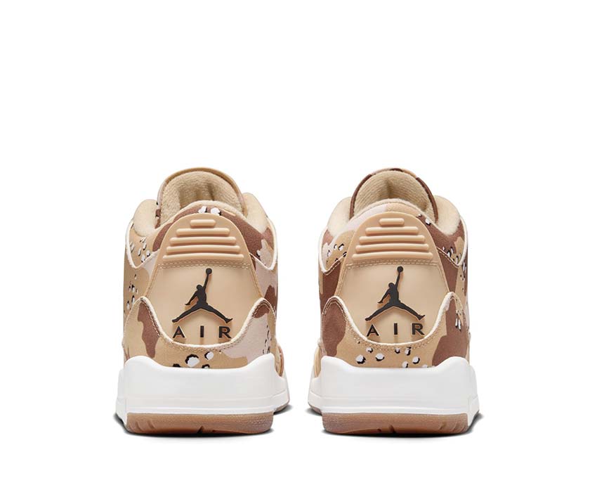 Jordan Air Jordan 3 Retro Desert Camo Driftwood suola — suola Air camo visibile