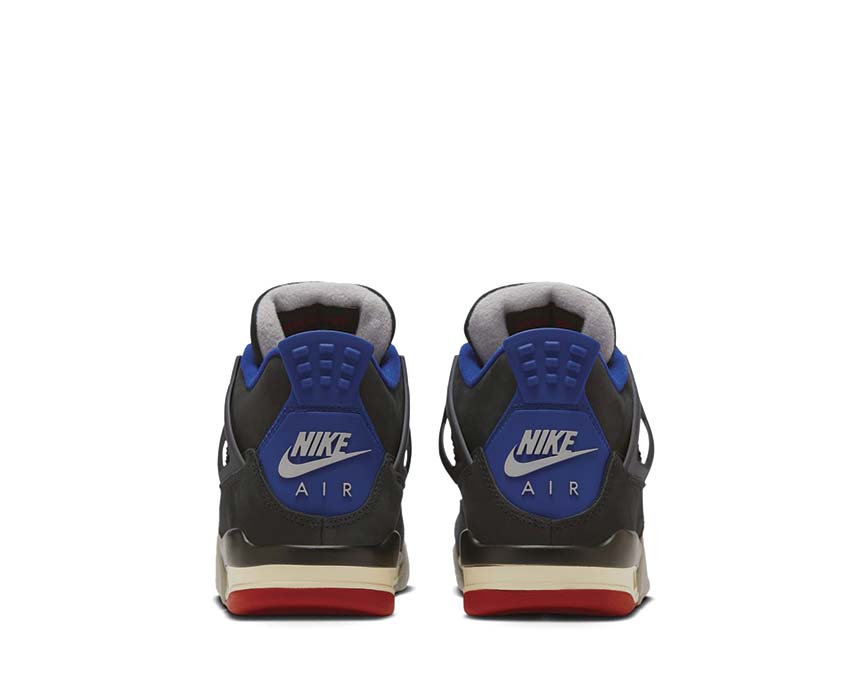 Air Jordan 4 Retro GS Rare Air détail — filet et empiècements multicolores