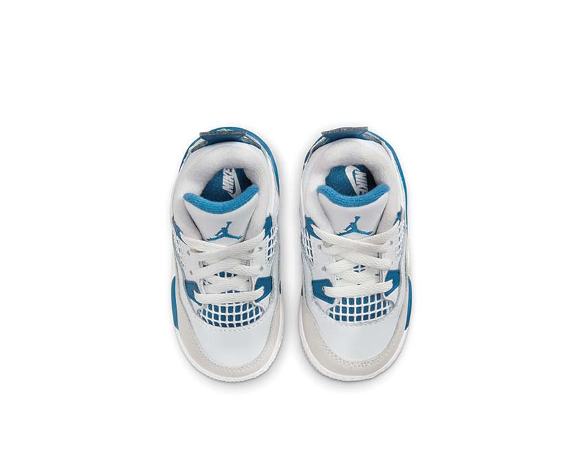 Air Jordan 4 Retro TD Industrial Blue — vista tre quarti