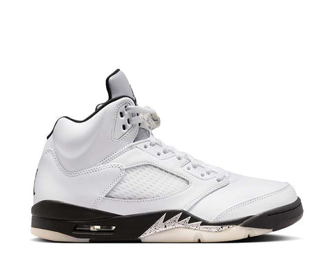 Jordan Air Jordan 5 Retro White and Black White Black Sail Metallic Silver — sneaker hombre retro