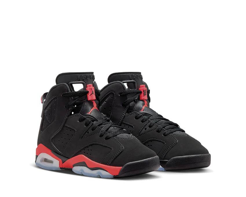 Air Jordan 6 Retro GS Infrared Salesman semelle — Air visible Jordan 6 rouge