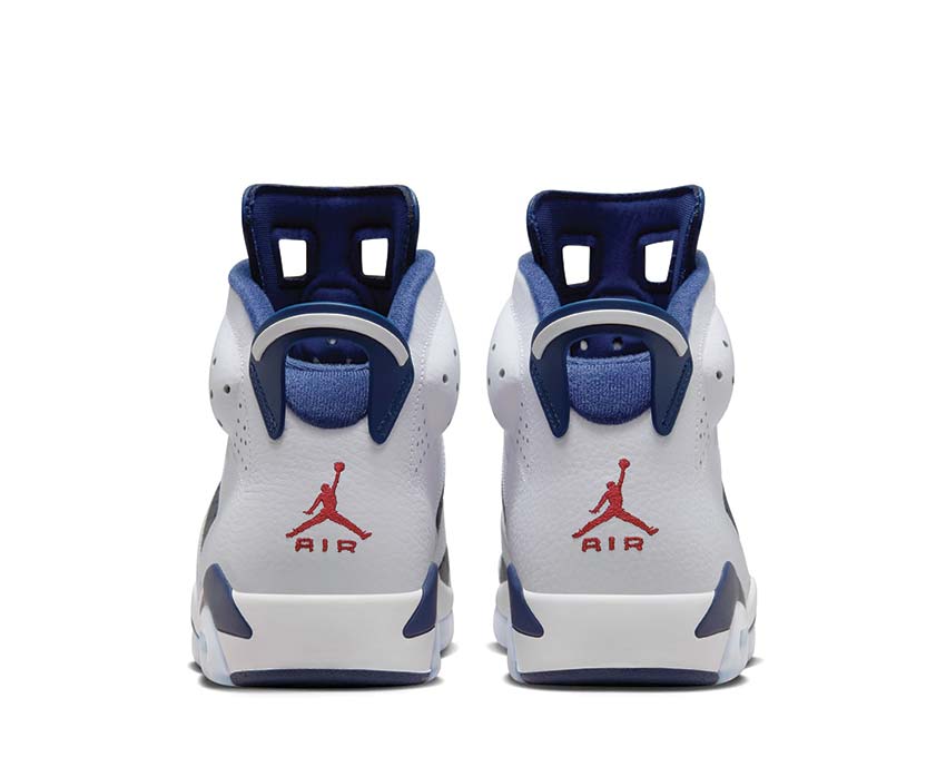 Jordan Air Jordan 6 Retro Carmine White Red Navy Sohle — sichtbare Air-Sohle