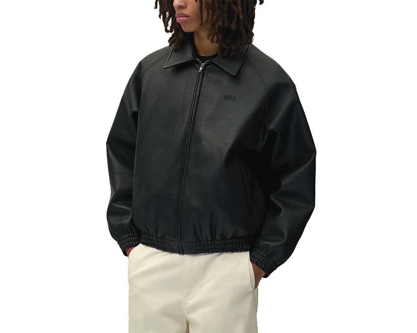 Arte Basic Leather Jacket vue latérale — veste cuir unisexe coupe classique