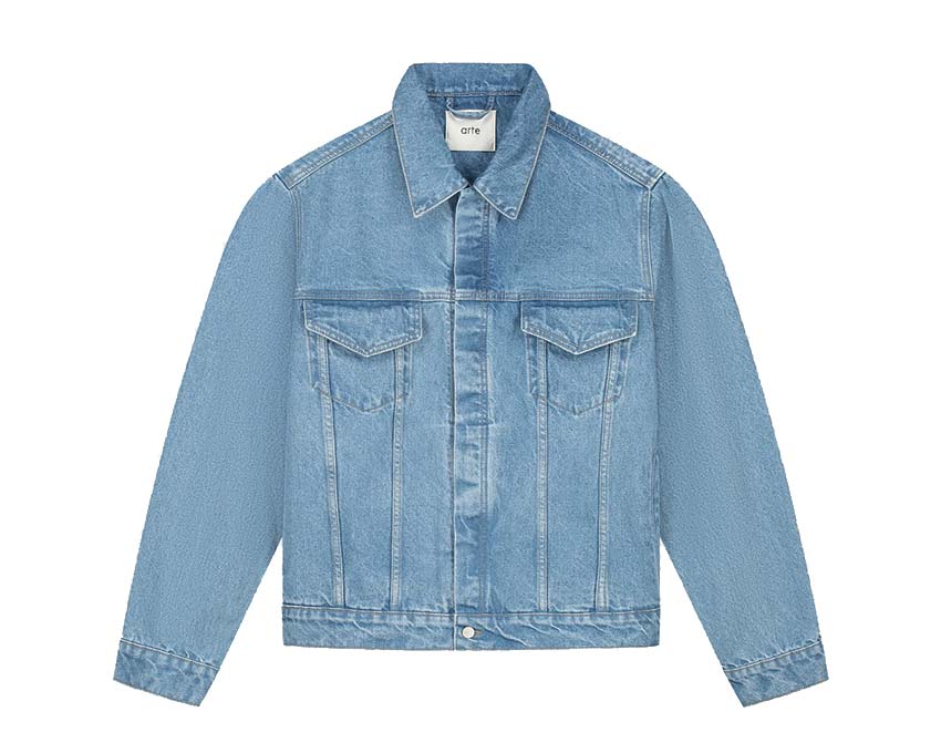Arte Bird Back Jacket Bleach — giacca unisex ricamo schiena uccello