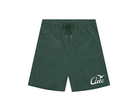 Arte Birds Logo Shorts Vert — short homme motif oiseaux brodé