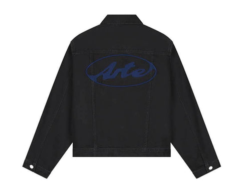 Arte Circle Logo Jeans Jacket — veste jean homme logo cercle brodé style casual