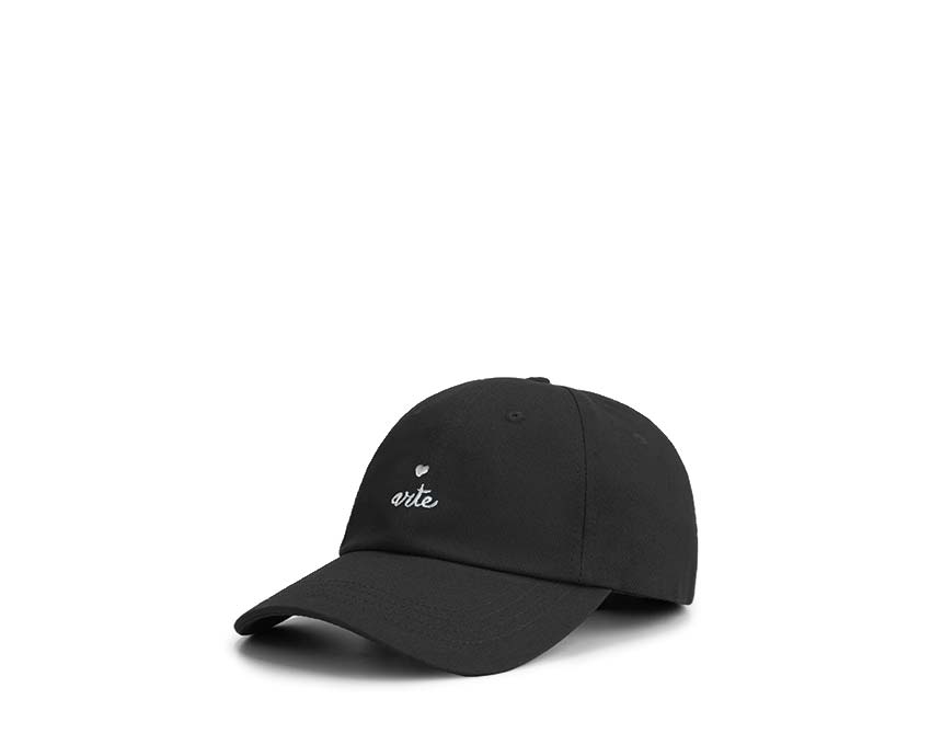 Arte Heart Logo Cap Black — cappellino unisex logo cuore ricamato streetwear