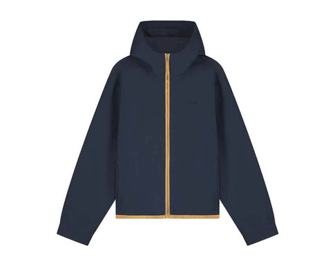 Arte Linen Tape Hooded Jacket — men's linen hooded jacket with tape detail