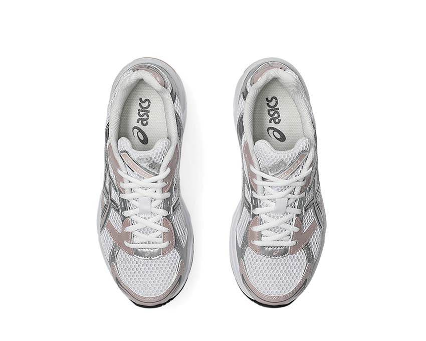 Asics Gel 1130 White/Neutral Pink arrière — amorti Gel talon rétro