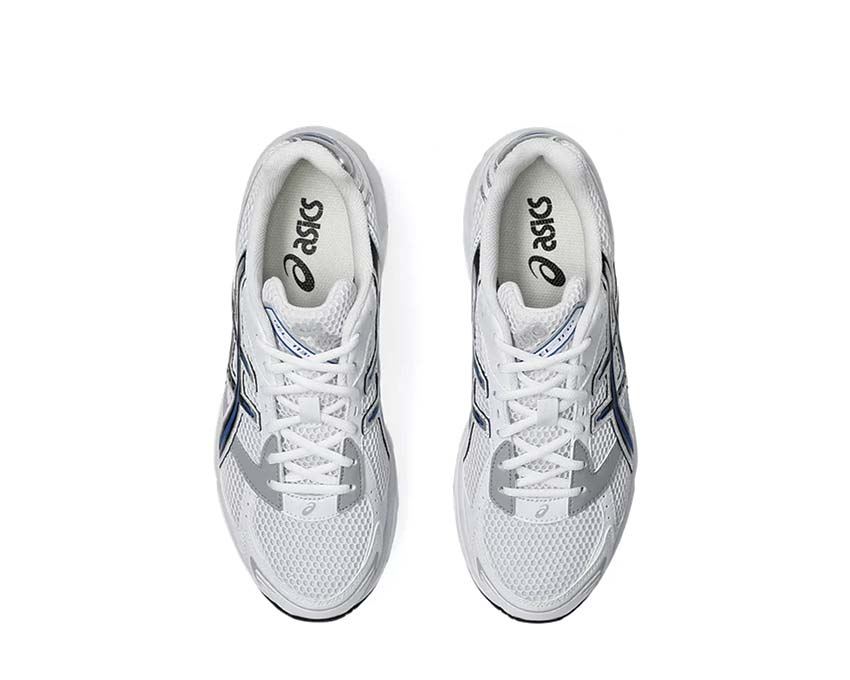 Asics Gel 1130 White/Tuna Blue détail — mesh et suède blue vintage