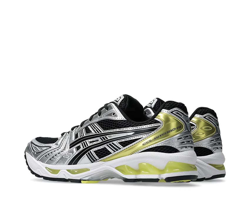 Asics Gel Kayano 14 Black/Lemon Spark semelle — amorti Gel avant/arrière